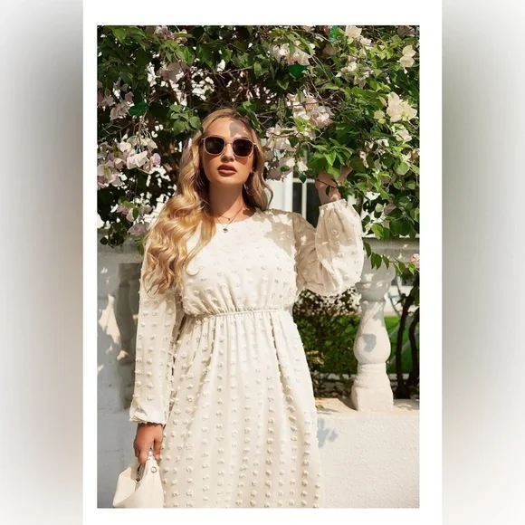 sachin and babi light blue dress Plus Size Chiffon Empire Waist Short Sleeve Gown – Pluspreorder main image 0